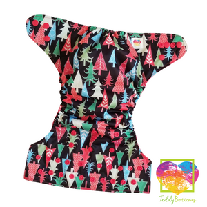 Christmas Trees OS Pocket Cloth Diaper